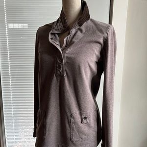 Banana Republic long-sleeved shirt, half-button down funnel neck